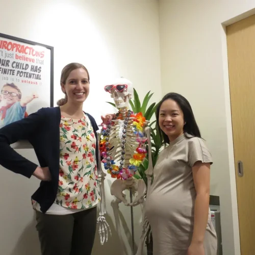 Dr Annemarie with pregnant mom